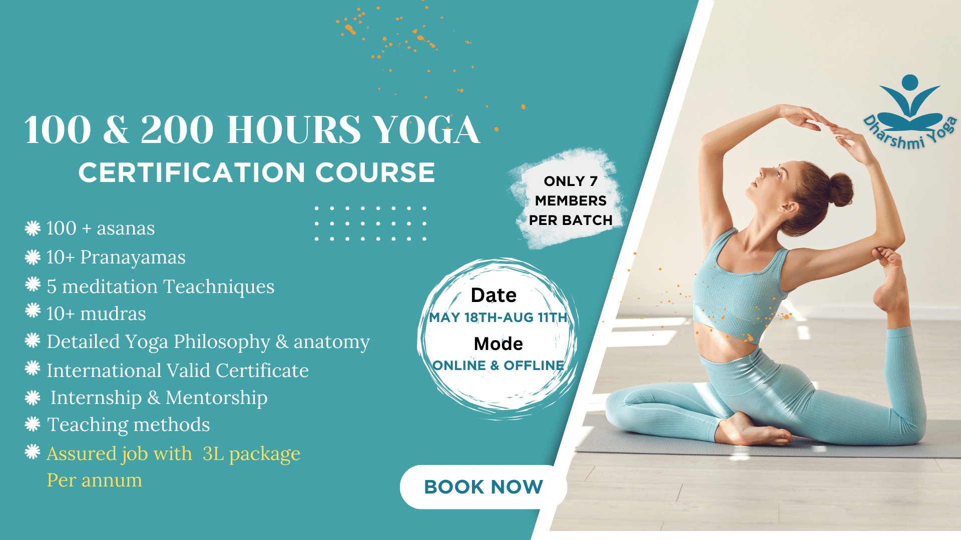 Dharshmi Yoga Teacher Training Course